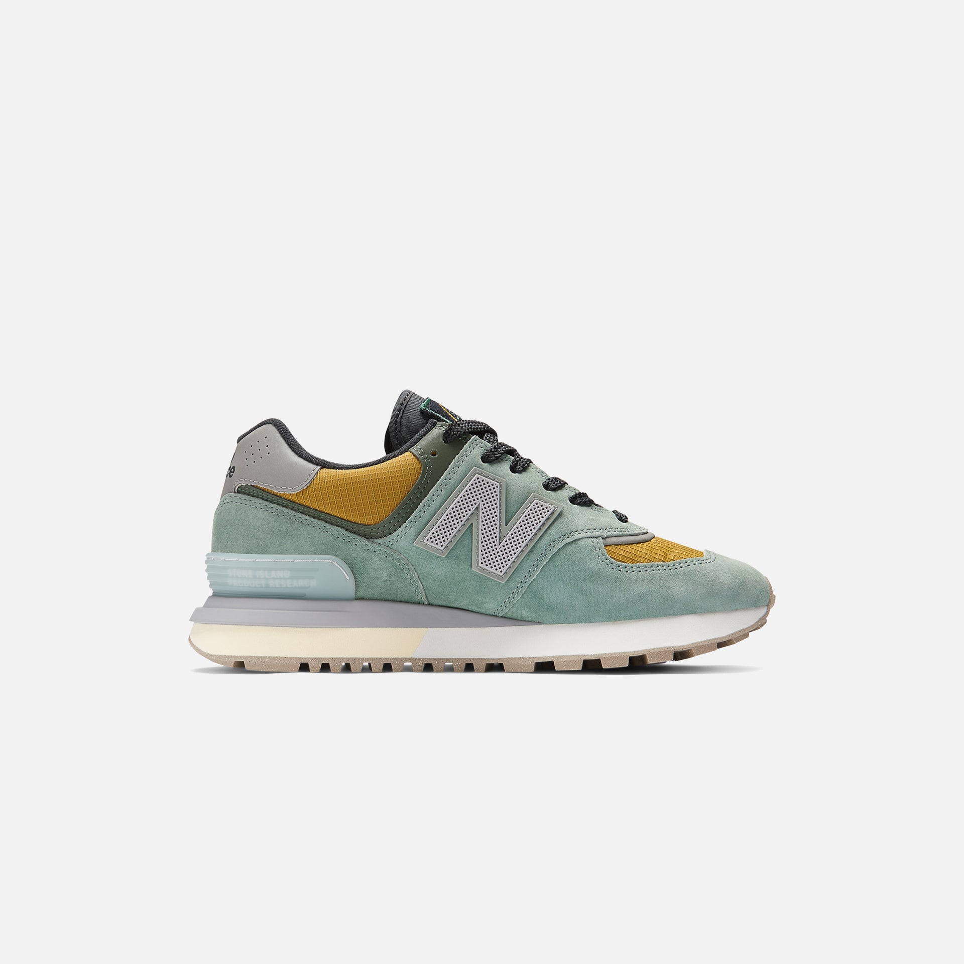 New Balance x Stone Island 574 - Light Green / Mustard Green