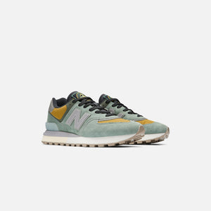 New Balance x Stone Island 574 - Light Green / Mustard Green