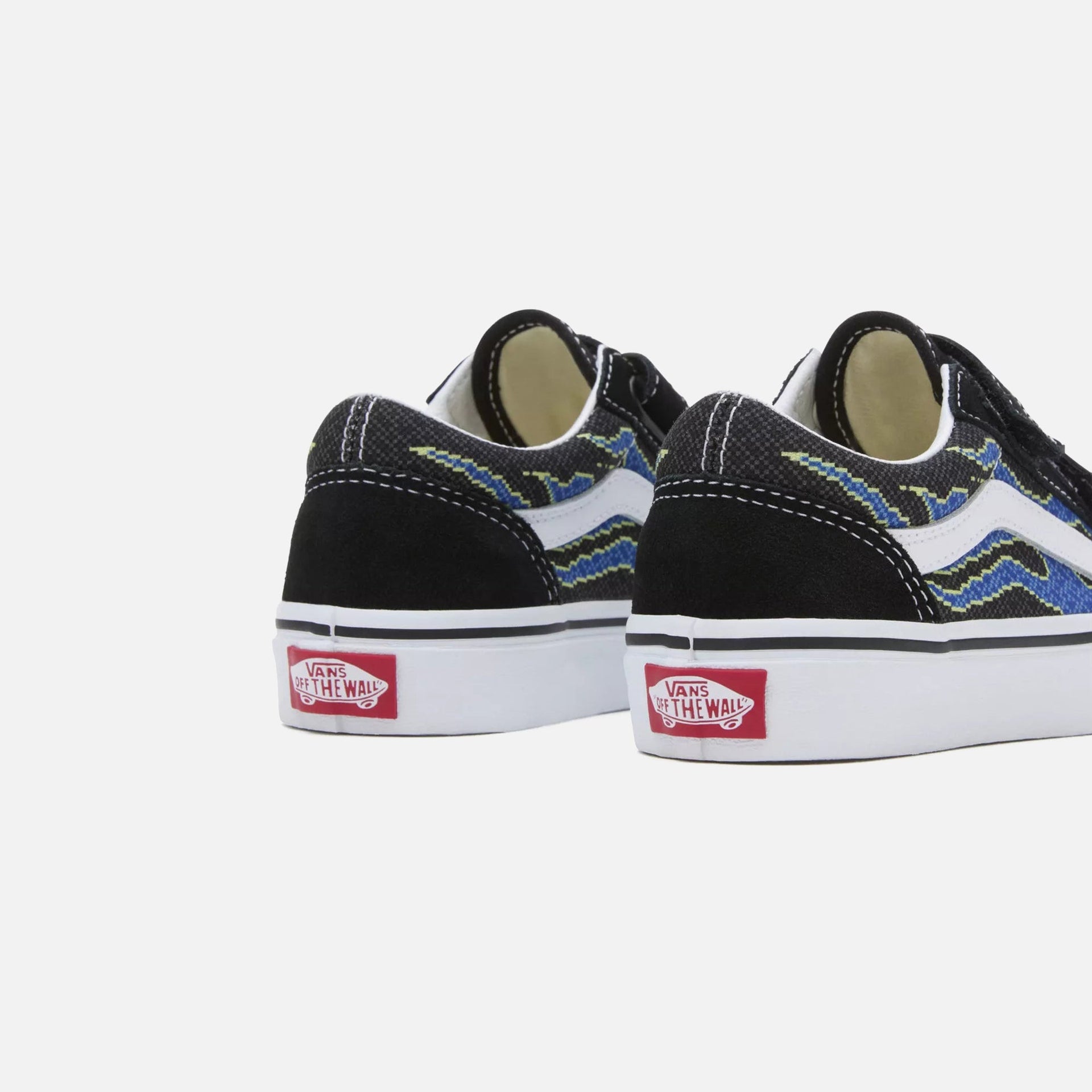 Vans Pre-School Old Skool - Pixel Flame / Black / Blue