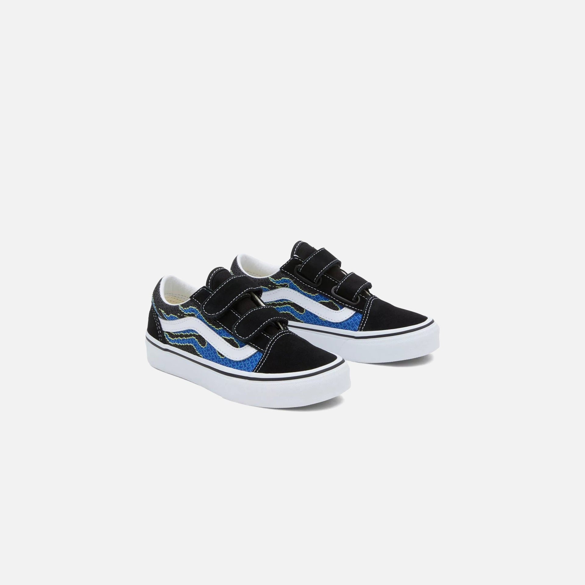 Vans Pre-School Old Skool - Pixel Flame / Black / Blue