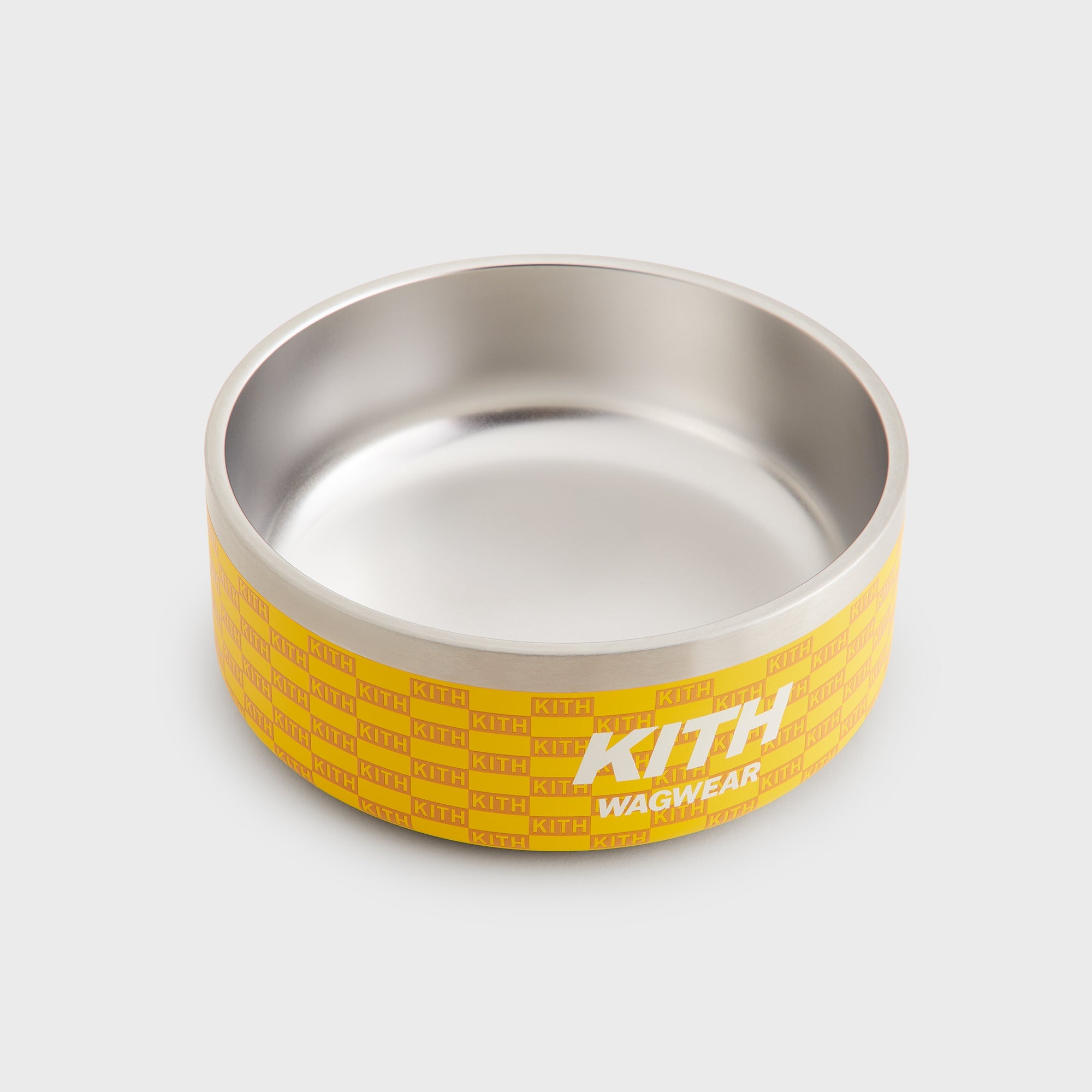 Kith x wagwear メタルドッグボウル イエロー Kith for wagwear Metal Dog Bowl - Yellow – Kith Canada