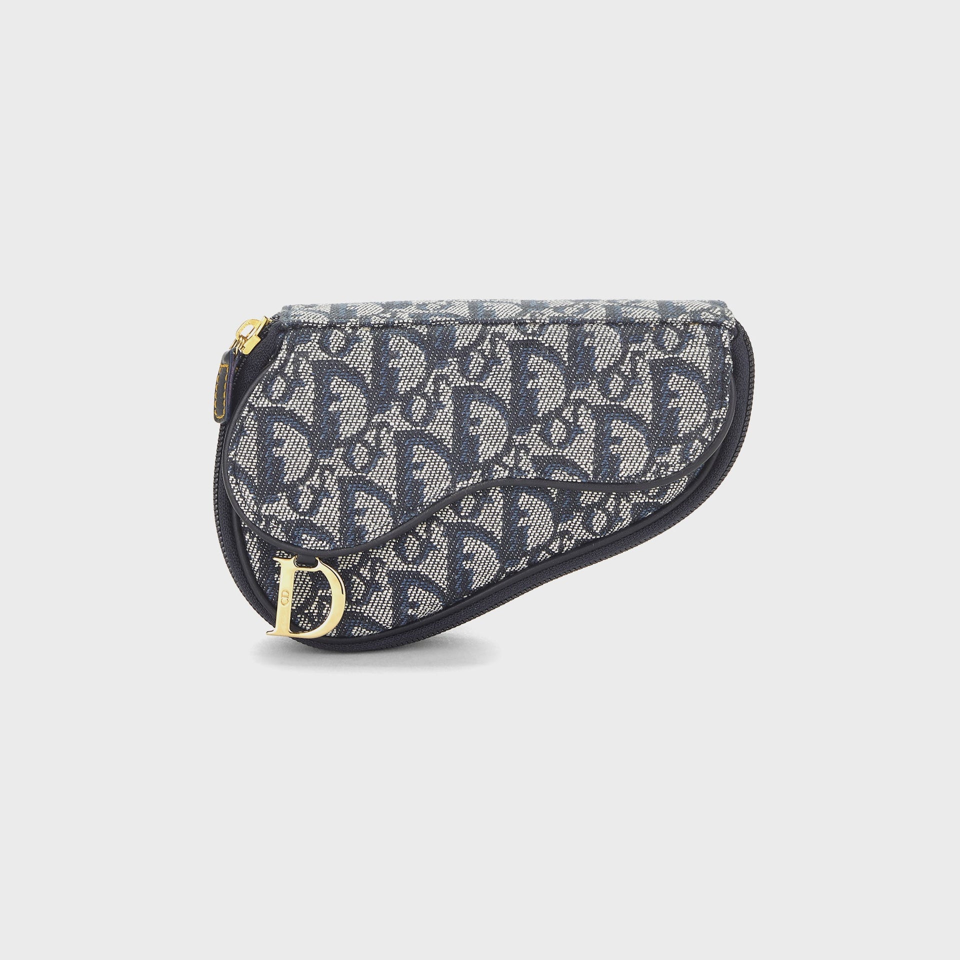 WGACA Dior Navy Trotter Saddle Pouch - Navy