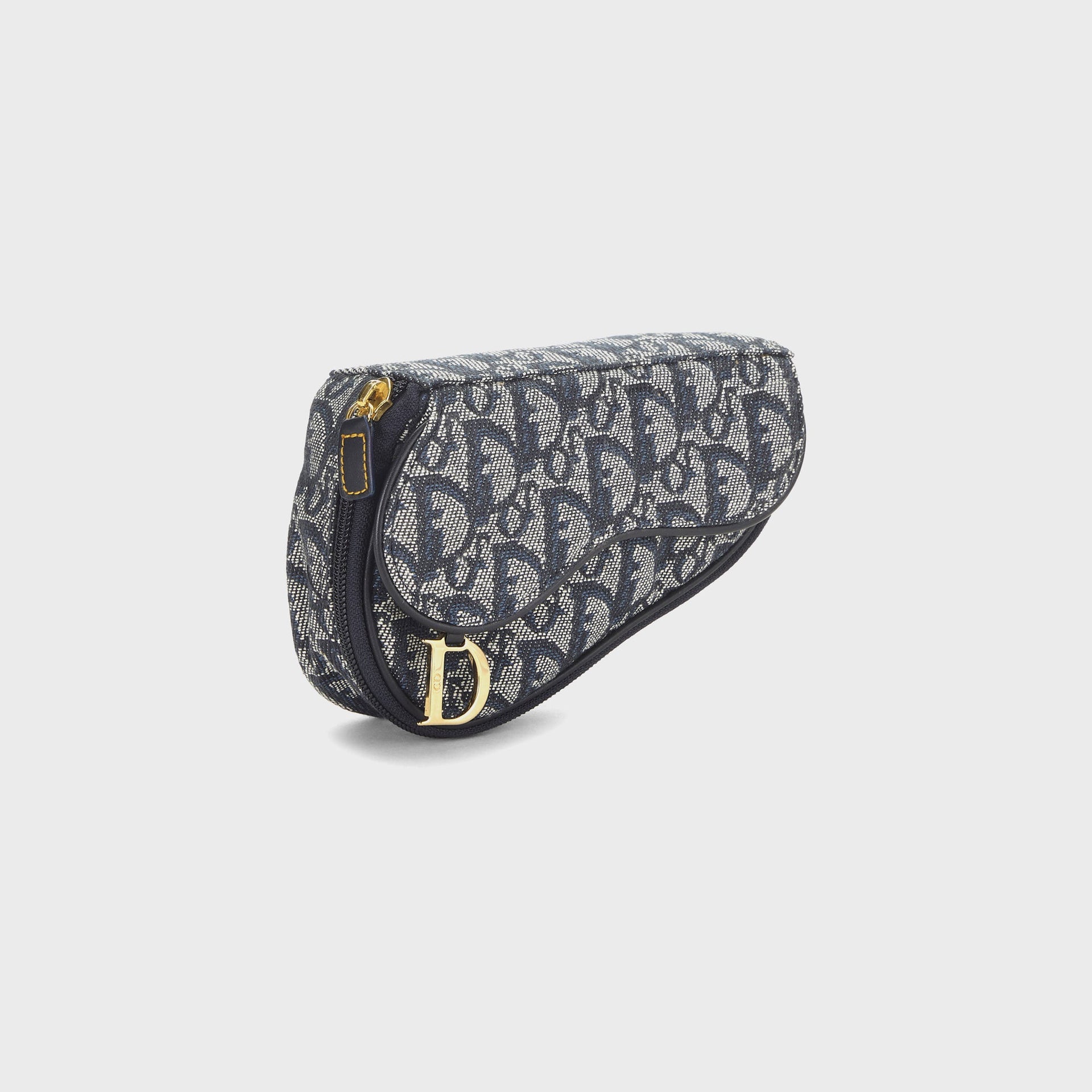 WGACA Dior Navy Trotter Saddle Pouch - Navy