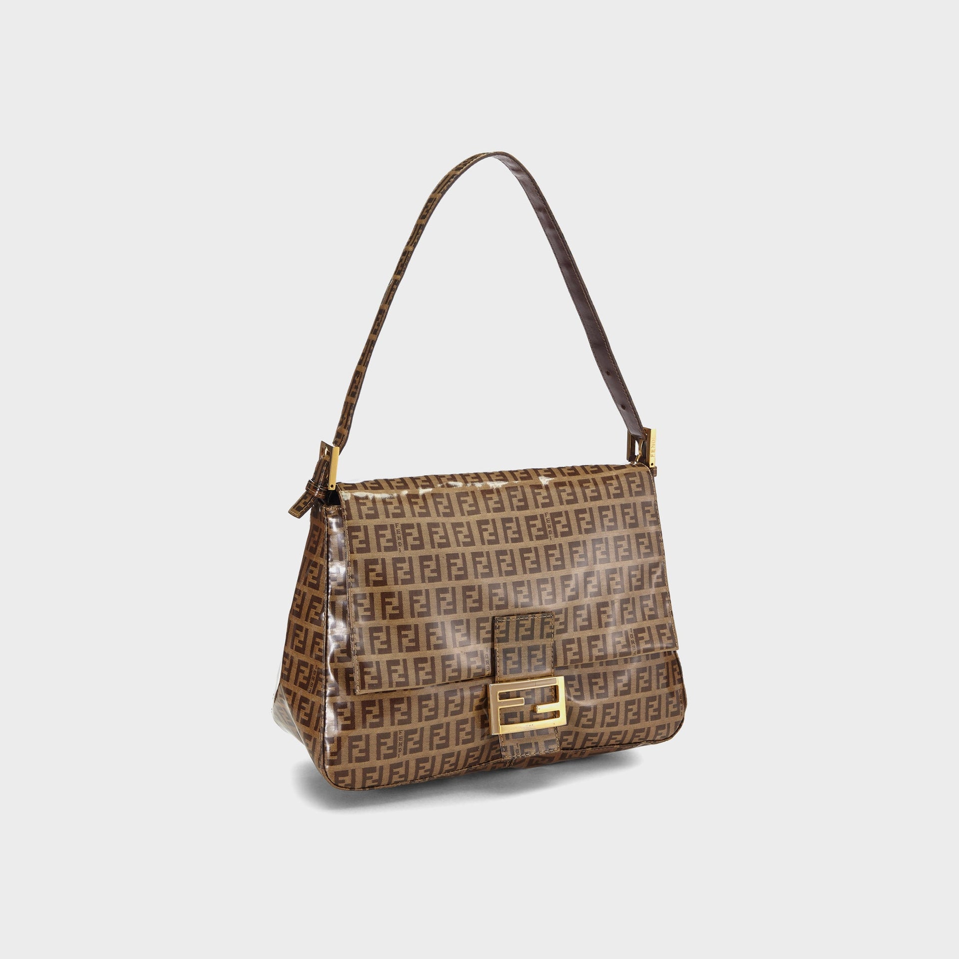 WGACA Fendi Patent Mamma - Brown