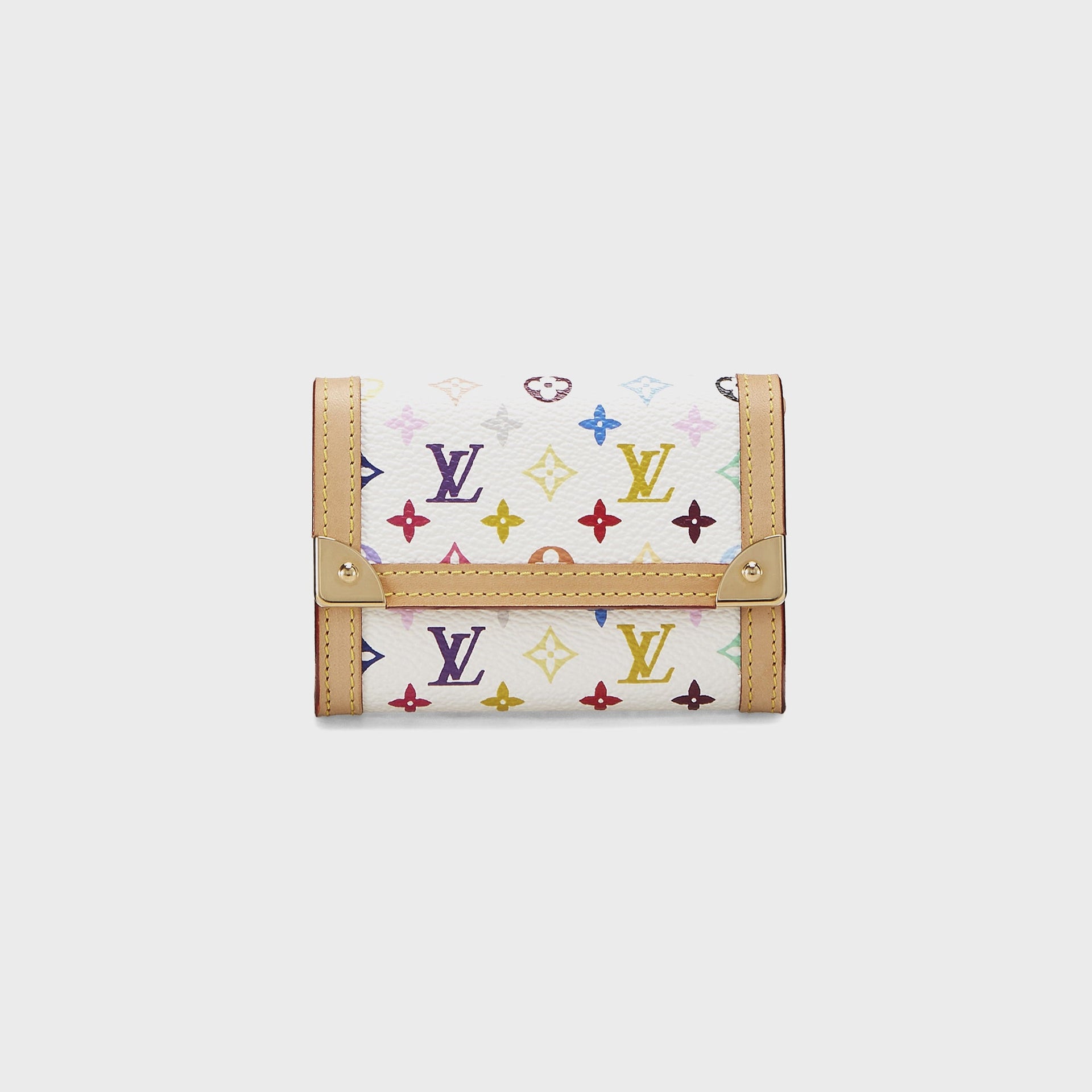 WGACA Louis Vuitton Multi Porte Monnaie Plat - White / Multi