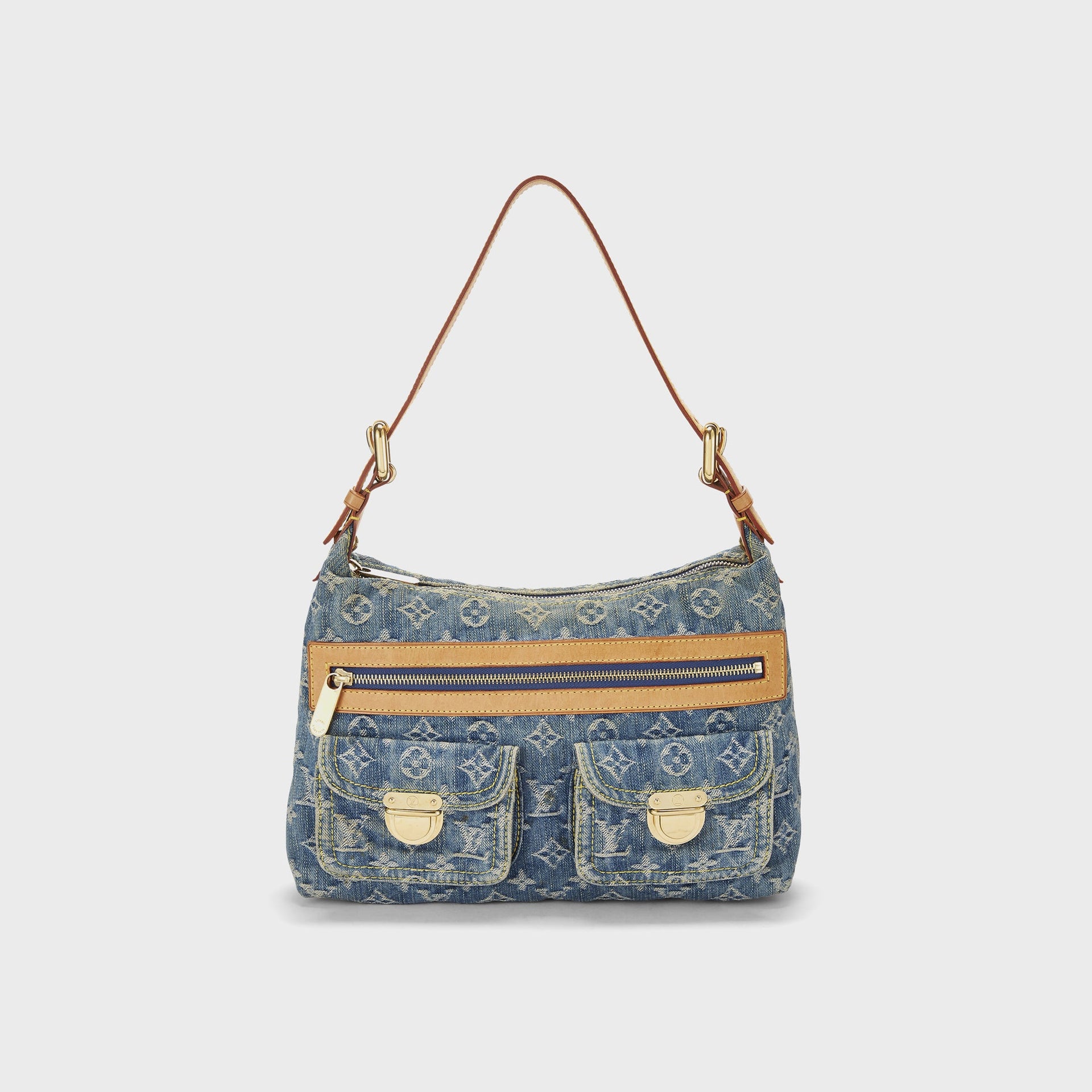 WGACA Louis Vuitton Denim Baggy PM - Blue