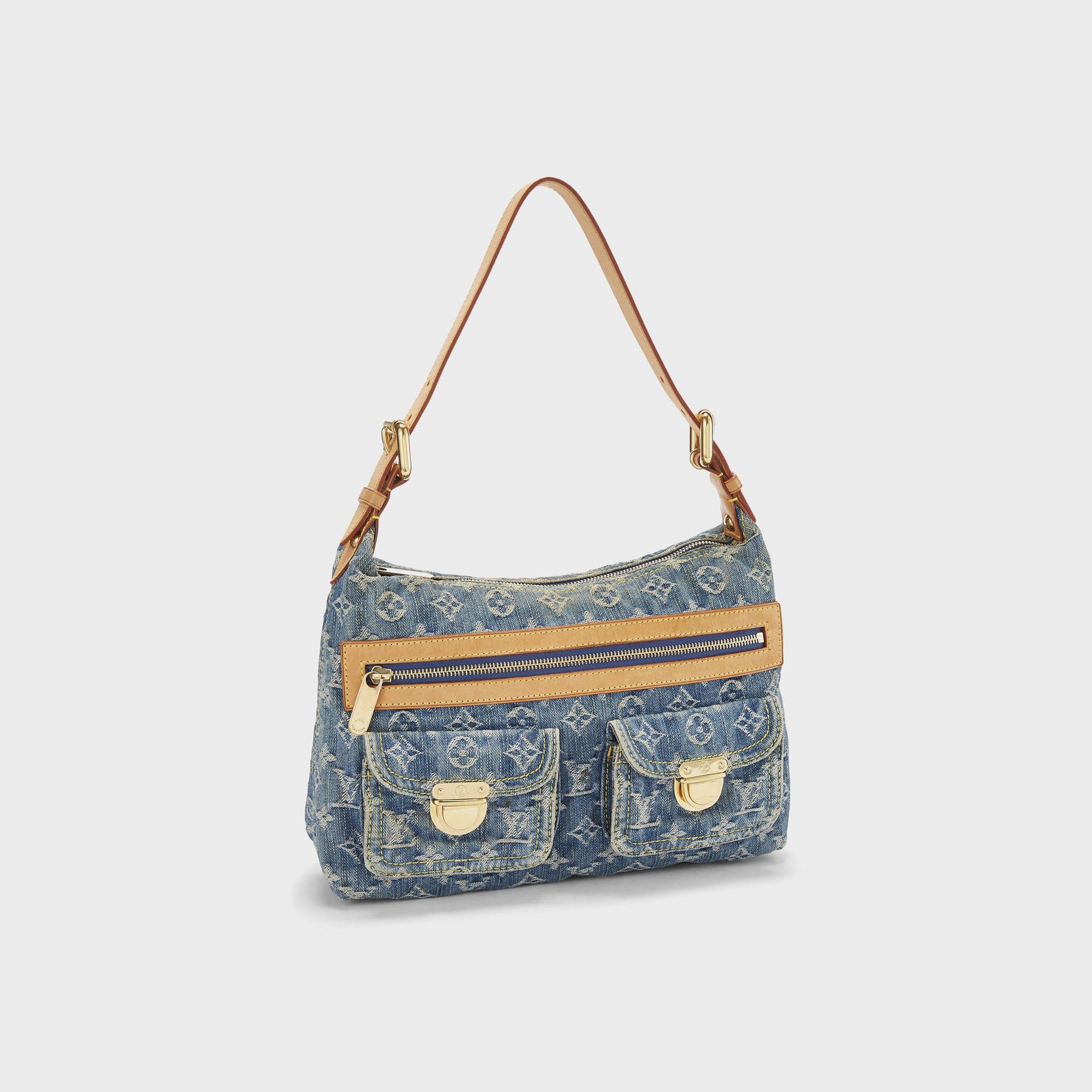 WGACA Louis Vuitton Denim Baggy PM - Blue