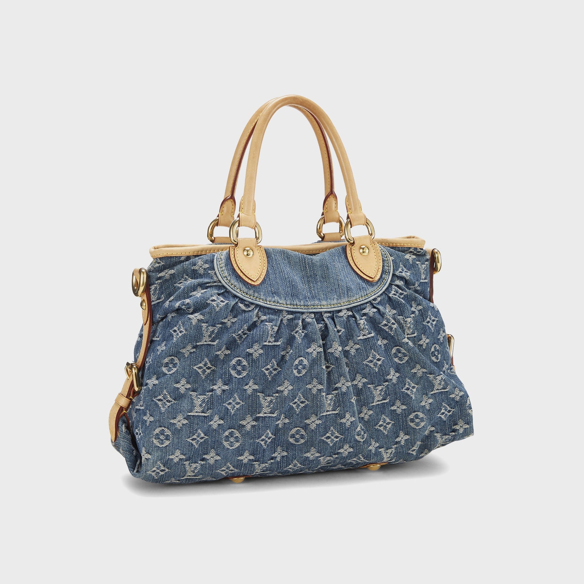 WGACA Louis Vuitton Denim Neo Cabby MM - Blue