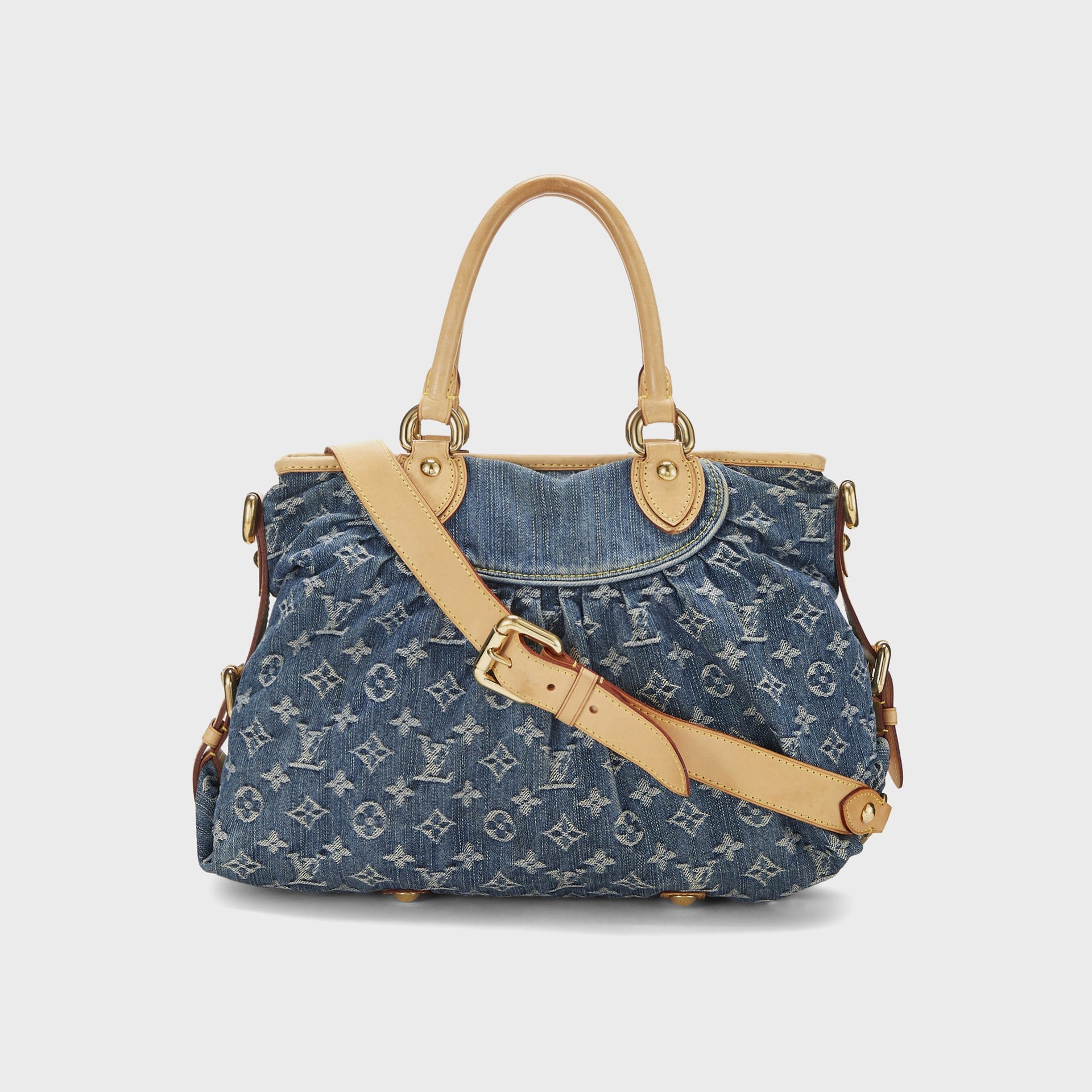 WGACA Louis Vuitton Denim Neo Cabby MM - Blue