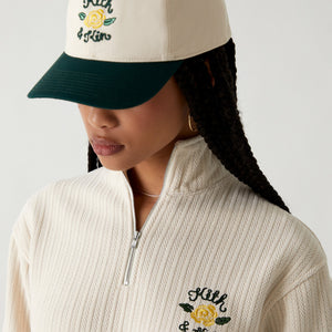 Kith Women Rae Bonded Pointelle Quarter-Zip - Waffle