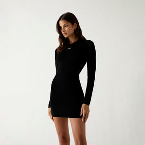 Kith Women Celyn Knit Racer Mini Dress - Black