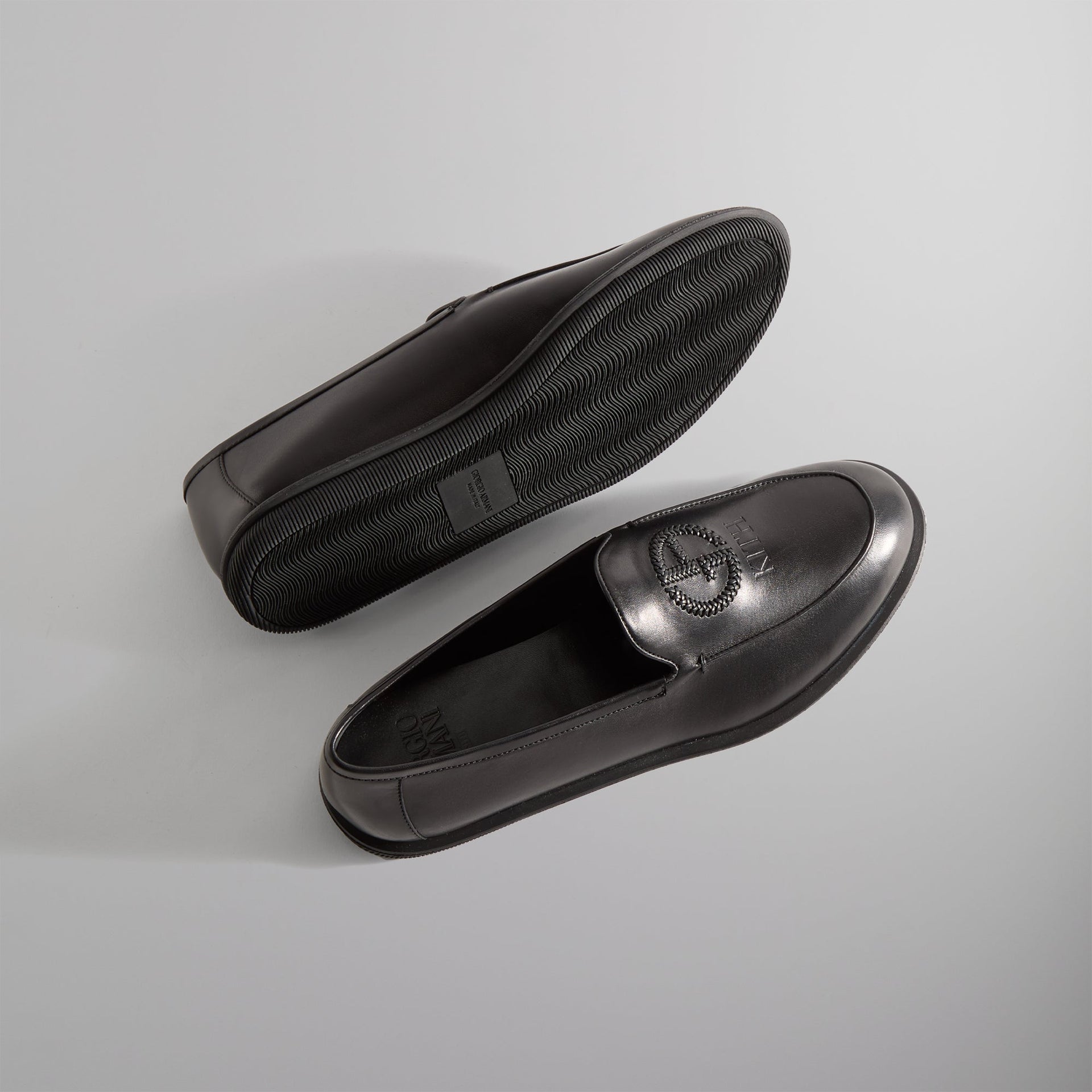 Kith & Giorgio Armani Logo Loafer - Black