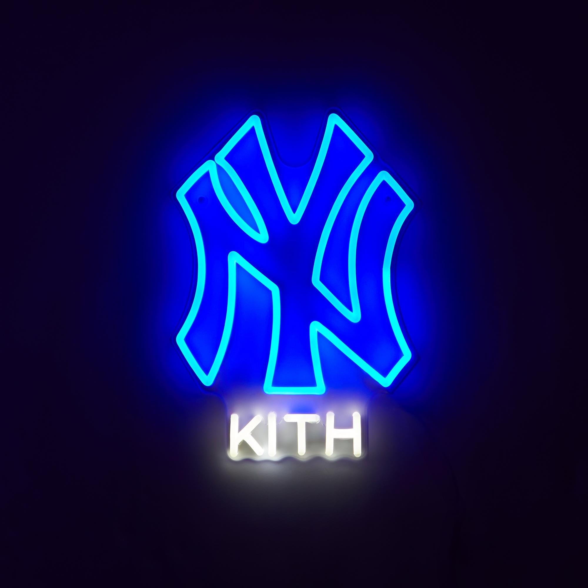 Kith & Yellowpop for the New York Yankees LED Neon Sign - Blue