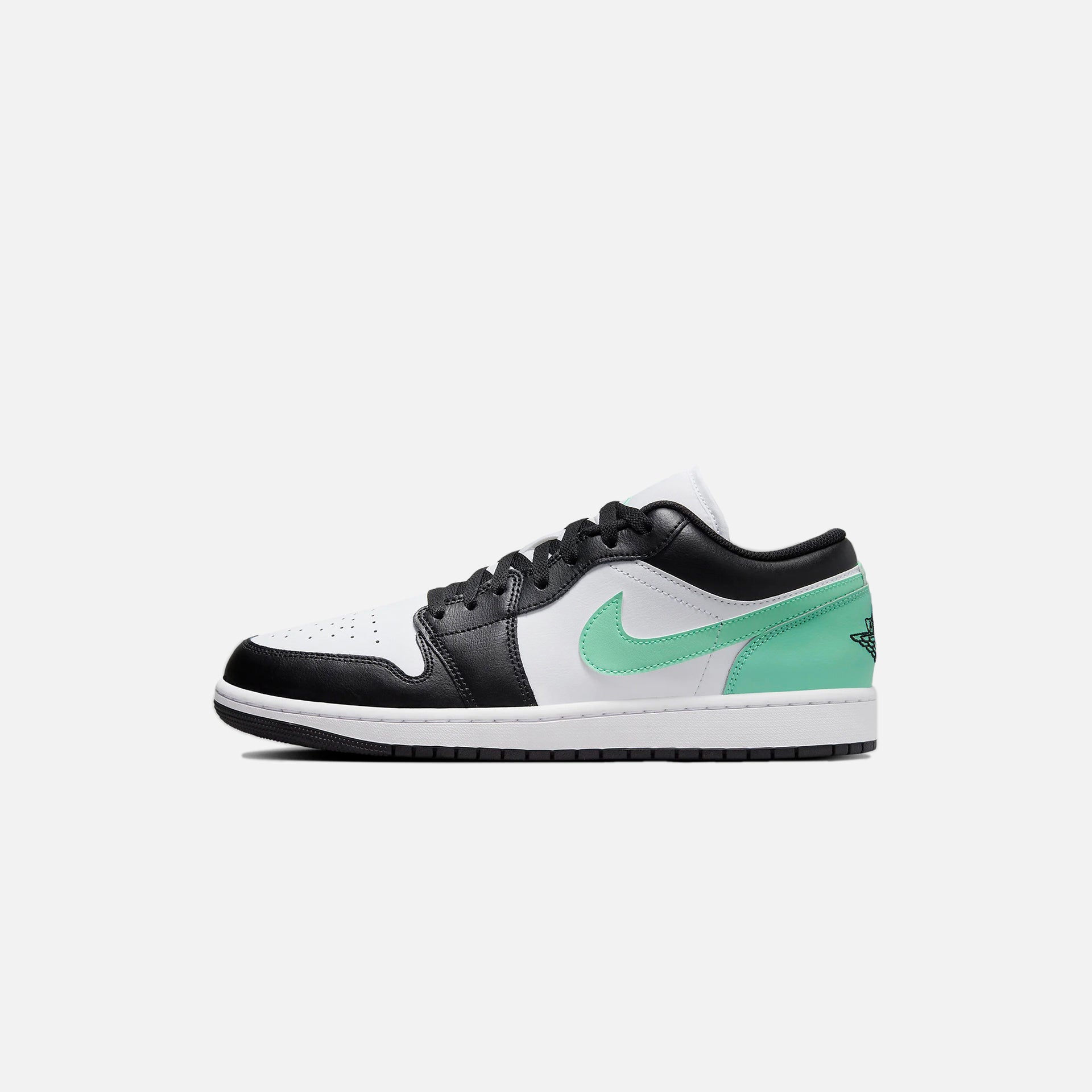 Nike Air Jordan 1 Low - White / Black / Green Glow