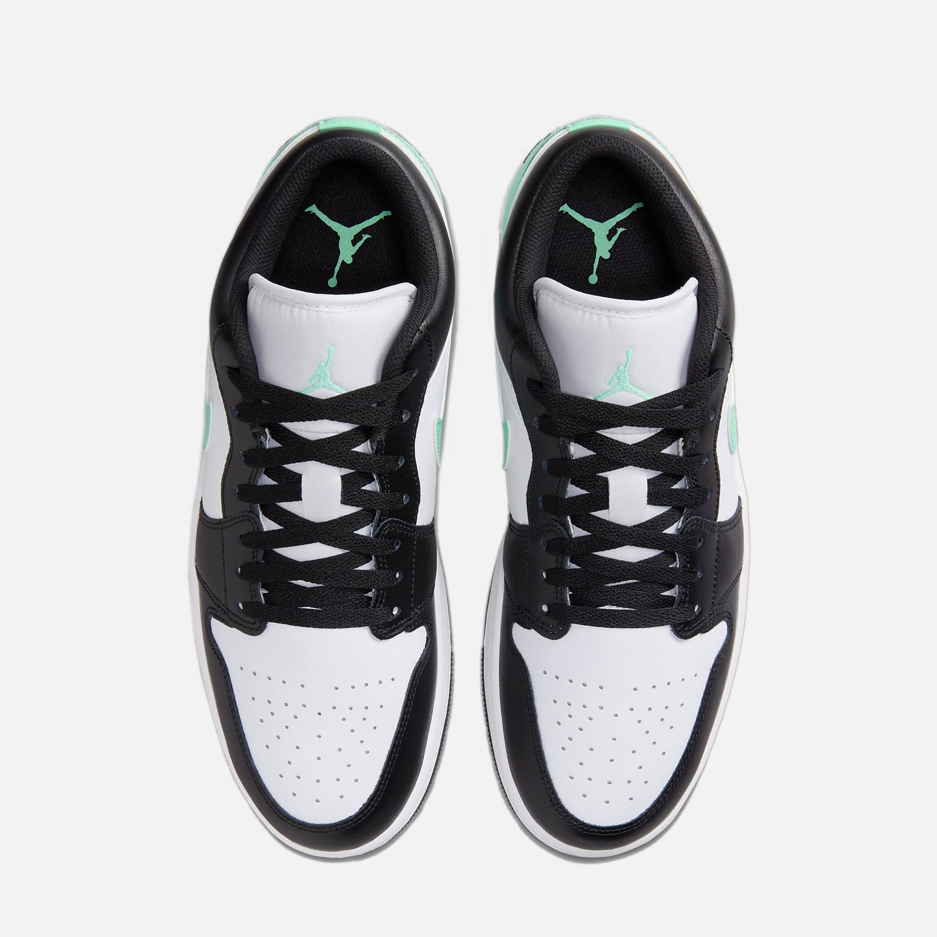 Nike Air Jordan 1 Low - White / Black / Green Glow