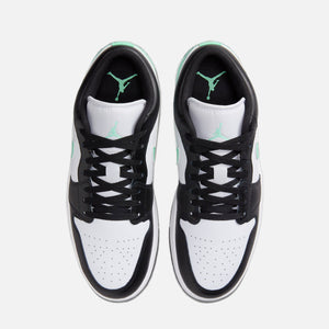 Nike Air Jordan 1 Low - White / Black / Green Glow