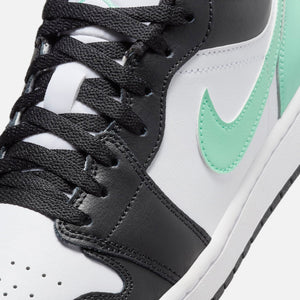 Nike Air Jordan 1 Low - White / Black / Green Glow