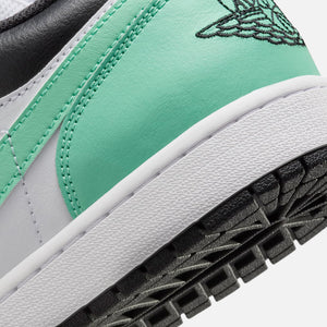 Nike Air Jordan 1 Low - White / Black / Green Glow