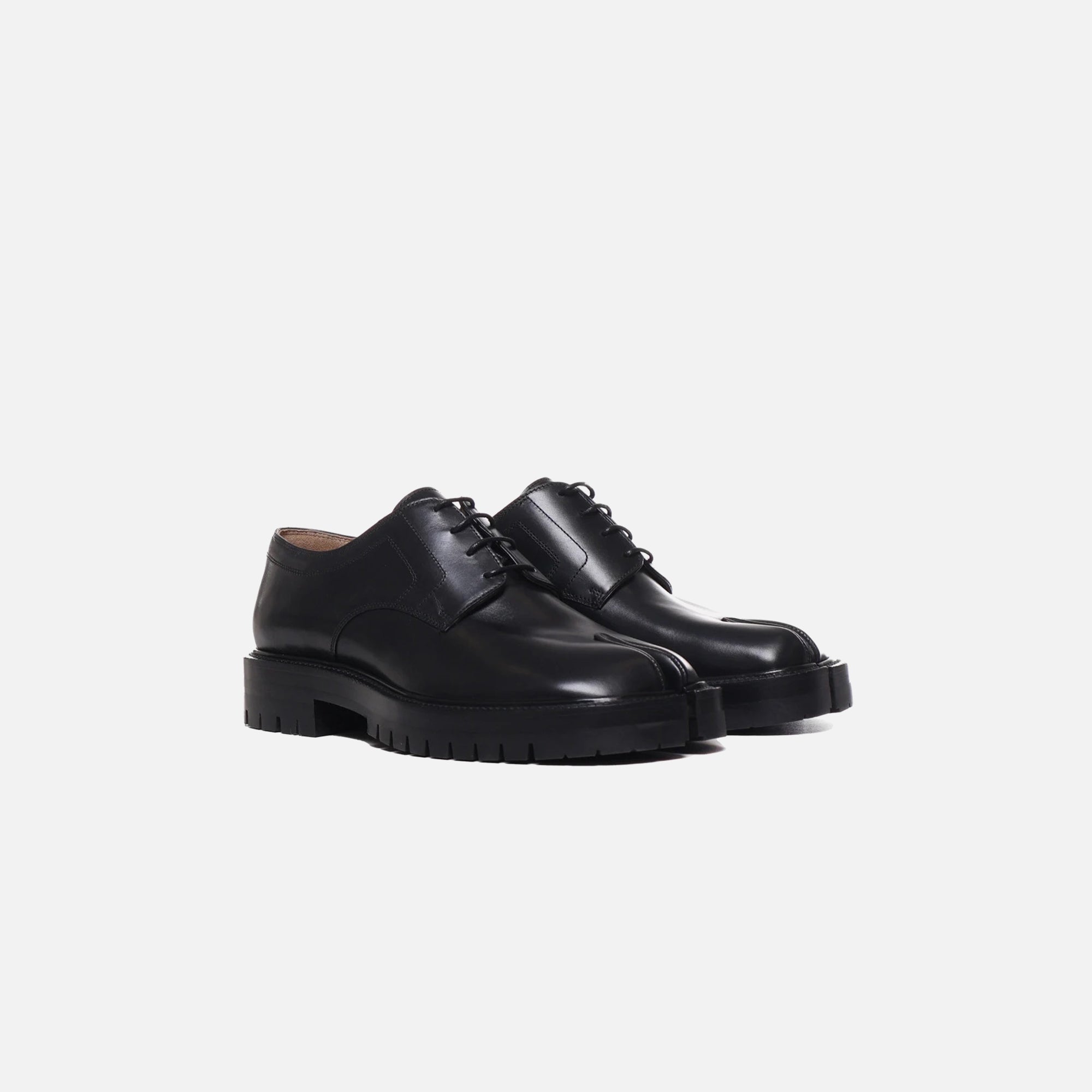 靴 maison margiela Maison Margiela Square Toe Leather Boots from Autumn/Winter