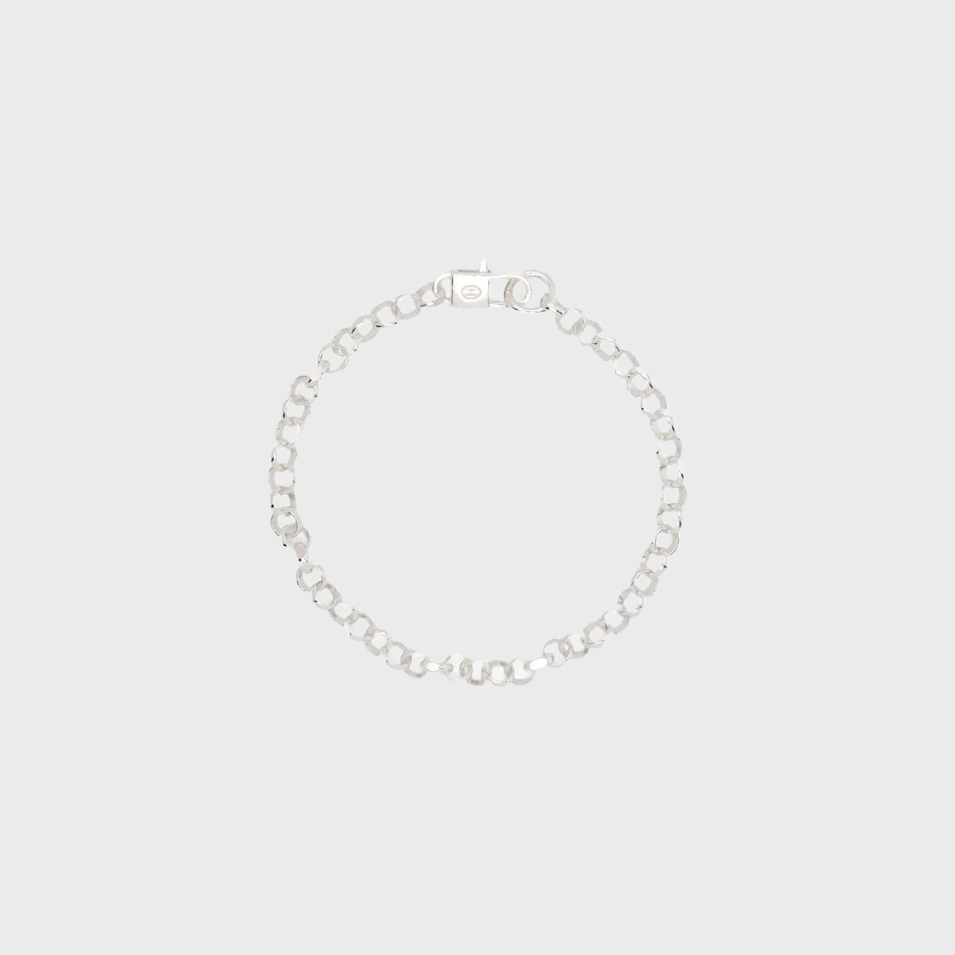 Diamond Cut Belcher Bracelet M In Silver