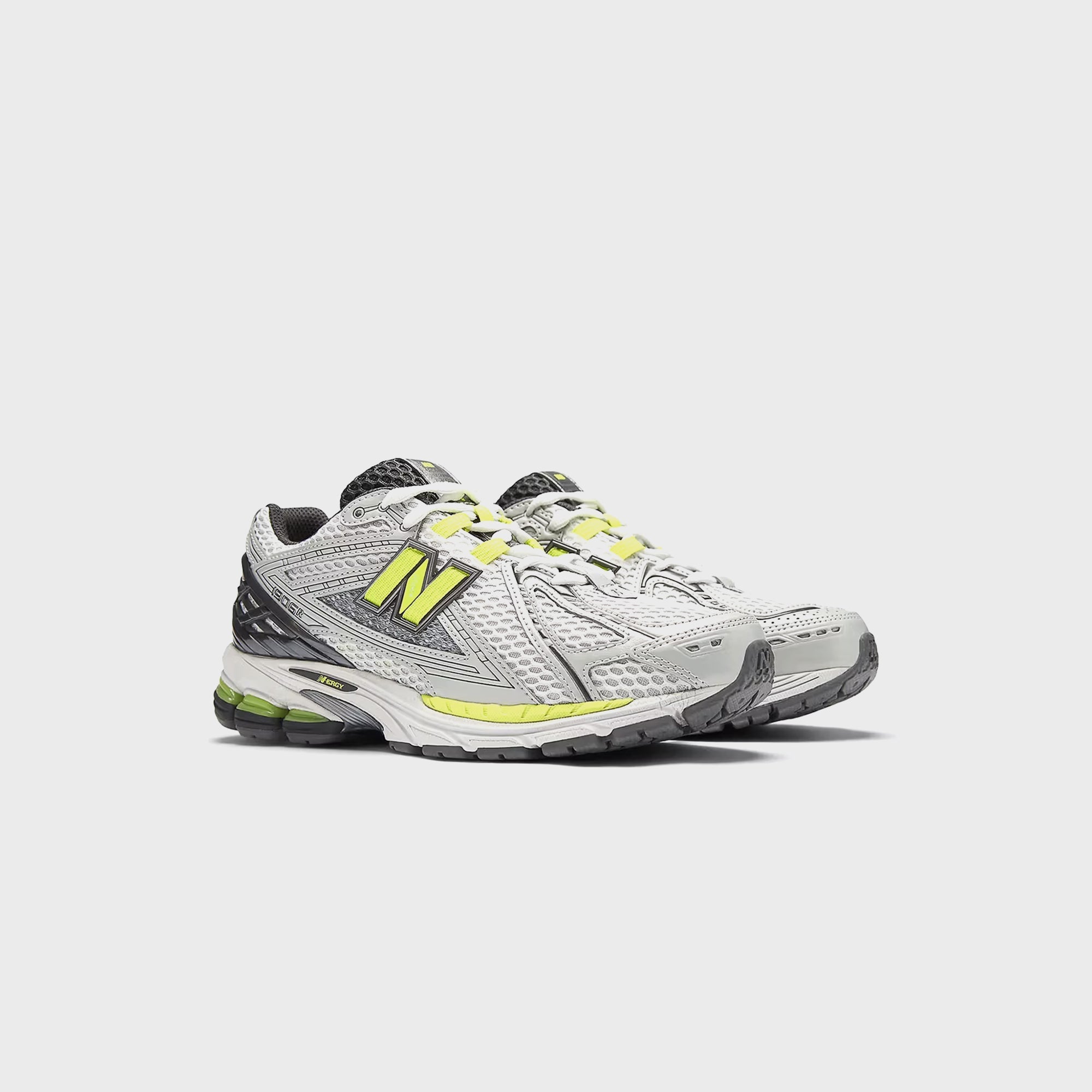 New Balance 1906R - Light Silver Metallic / Alkaline Green – Kith
