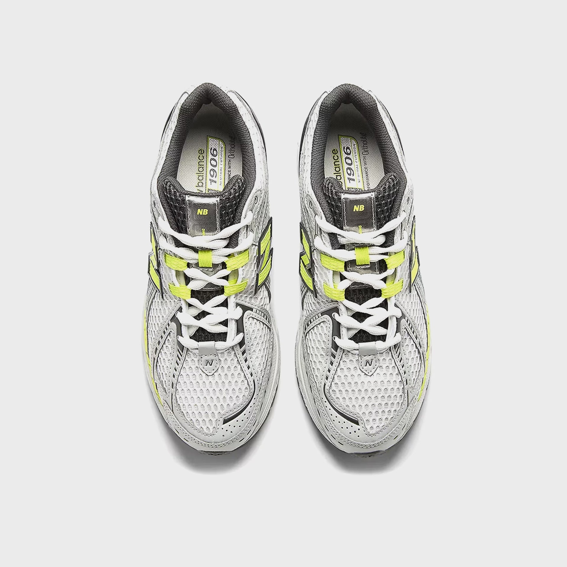 New Balance 1906R - Light Silver Metallic / Alkaline Green