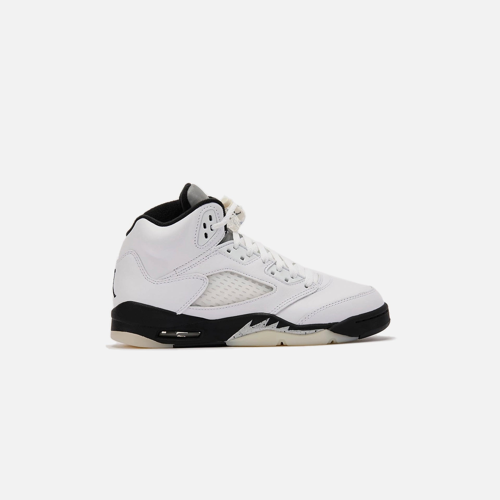 Jordan GS Air Jordan 5 Retro - White / Black / Sail / Metallic Silver