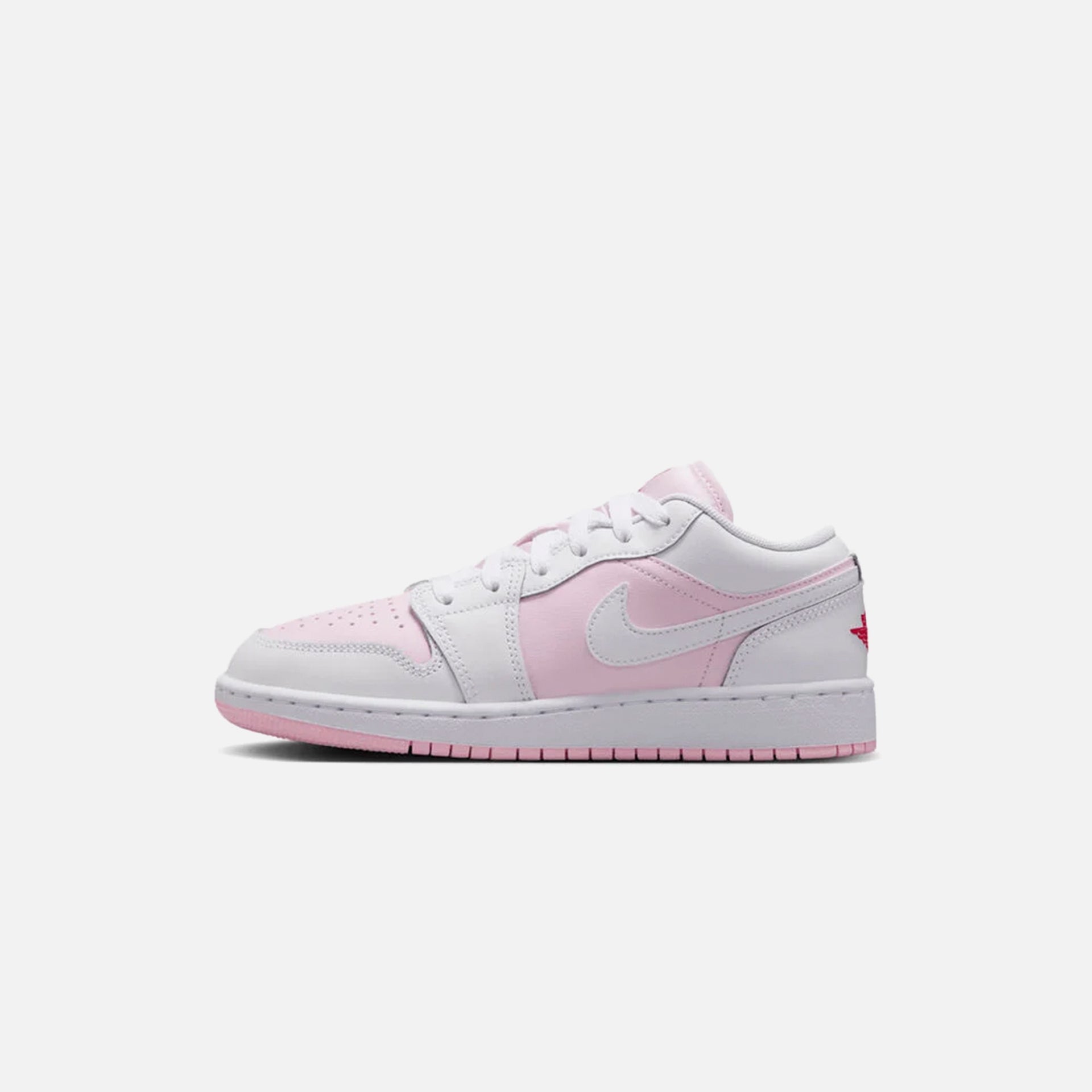 Nike GS Air Jordan 1 Low Bg - Pink Foam / White / Fire Red