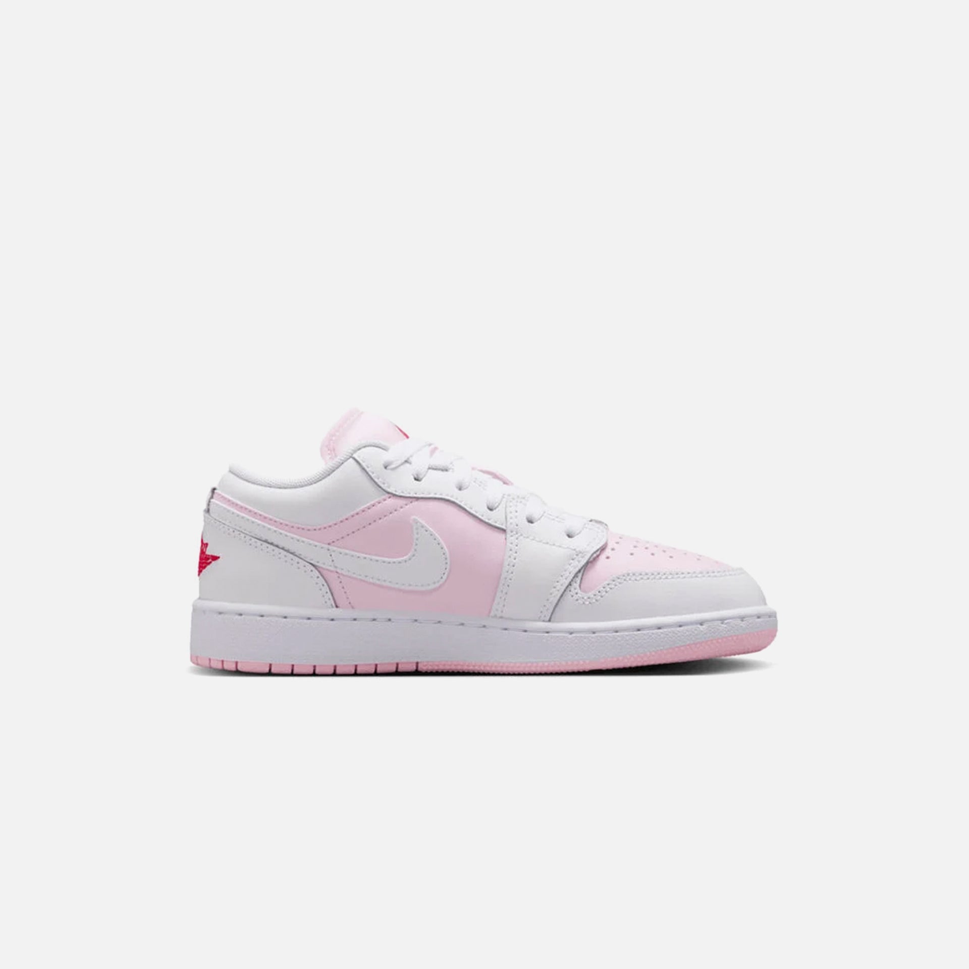 Nike GS Air Jordan 1 Low Bg - Pink Foam / White / Fire Red