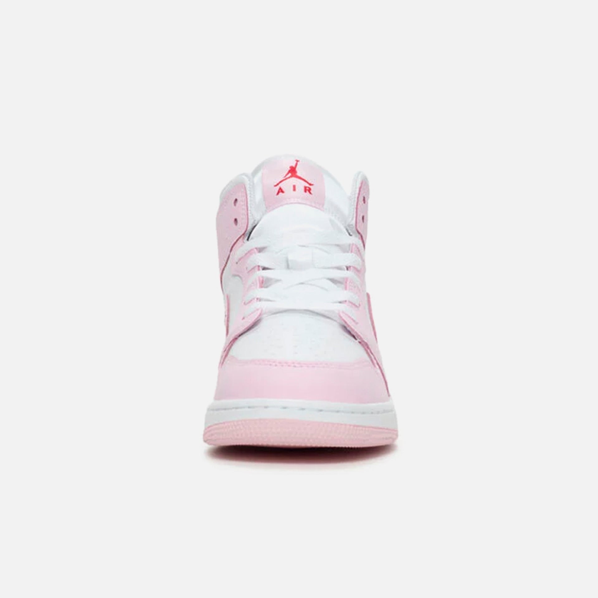 Nike Air GS Jordan 1 Mid Bg - Pink Foam / White / Fire Red