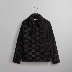 Kith Lloyd Faux Fur Coaches Jacket - Black