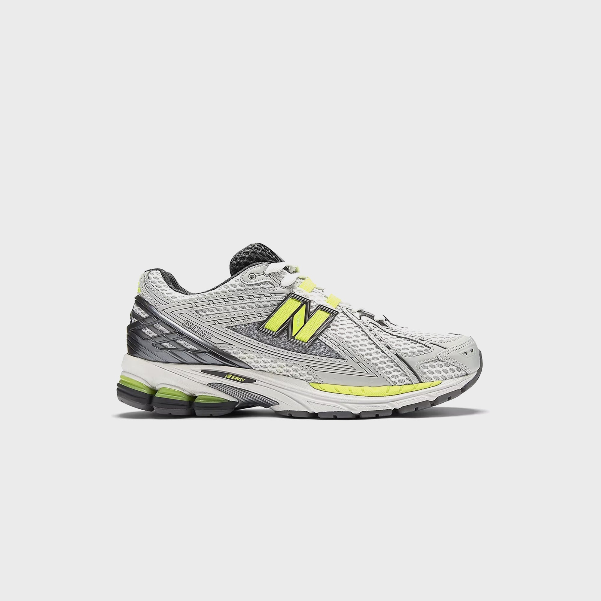 New Balance 1906R - Light Silver Metallic / Alkaline Green – Kith