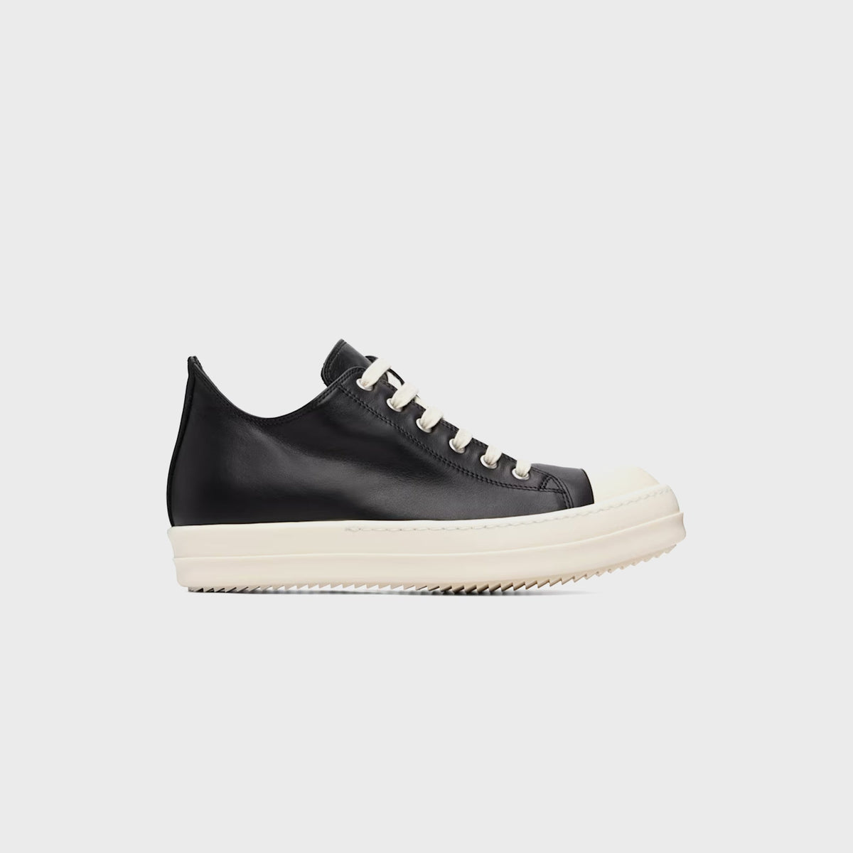 Rick Owens SS26 Temple Low Sneaks - Black / Milk
