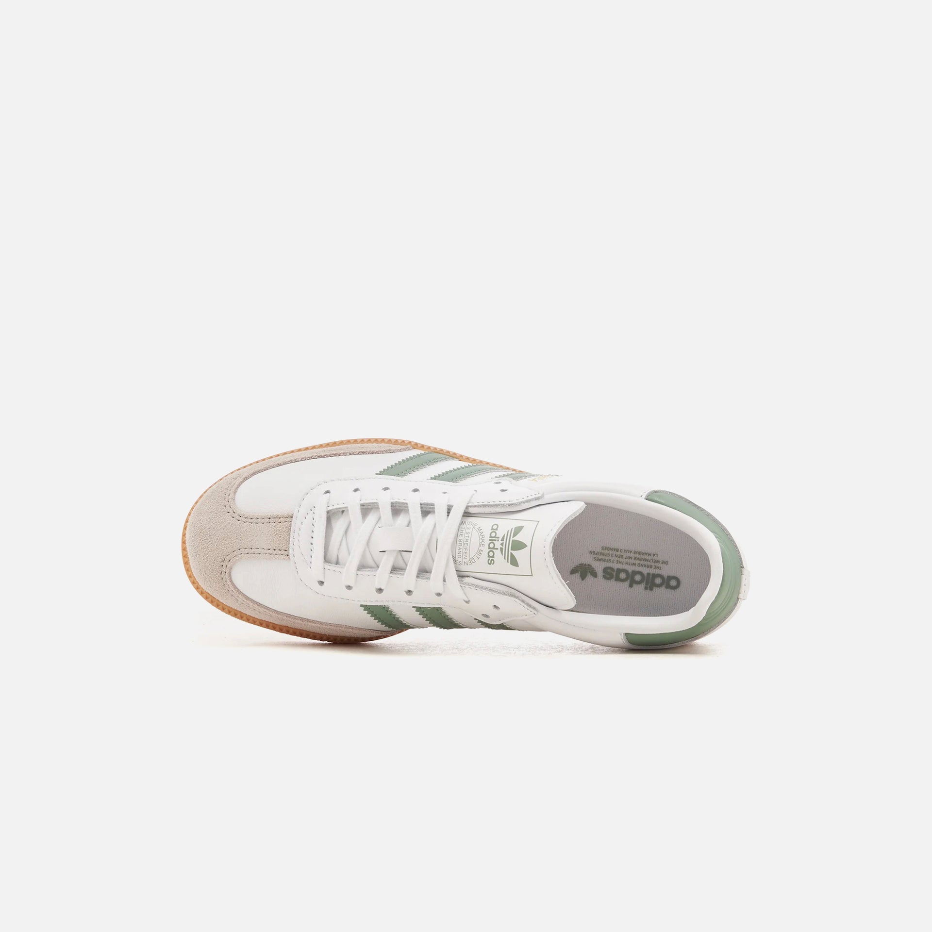 adidas Kids Samba OG - Cloud White / Silver Green / Gum