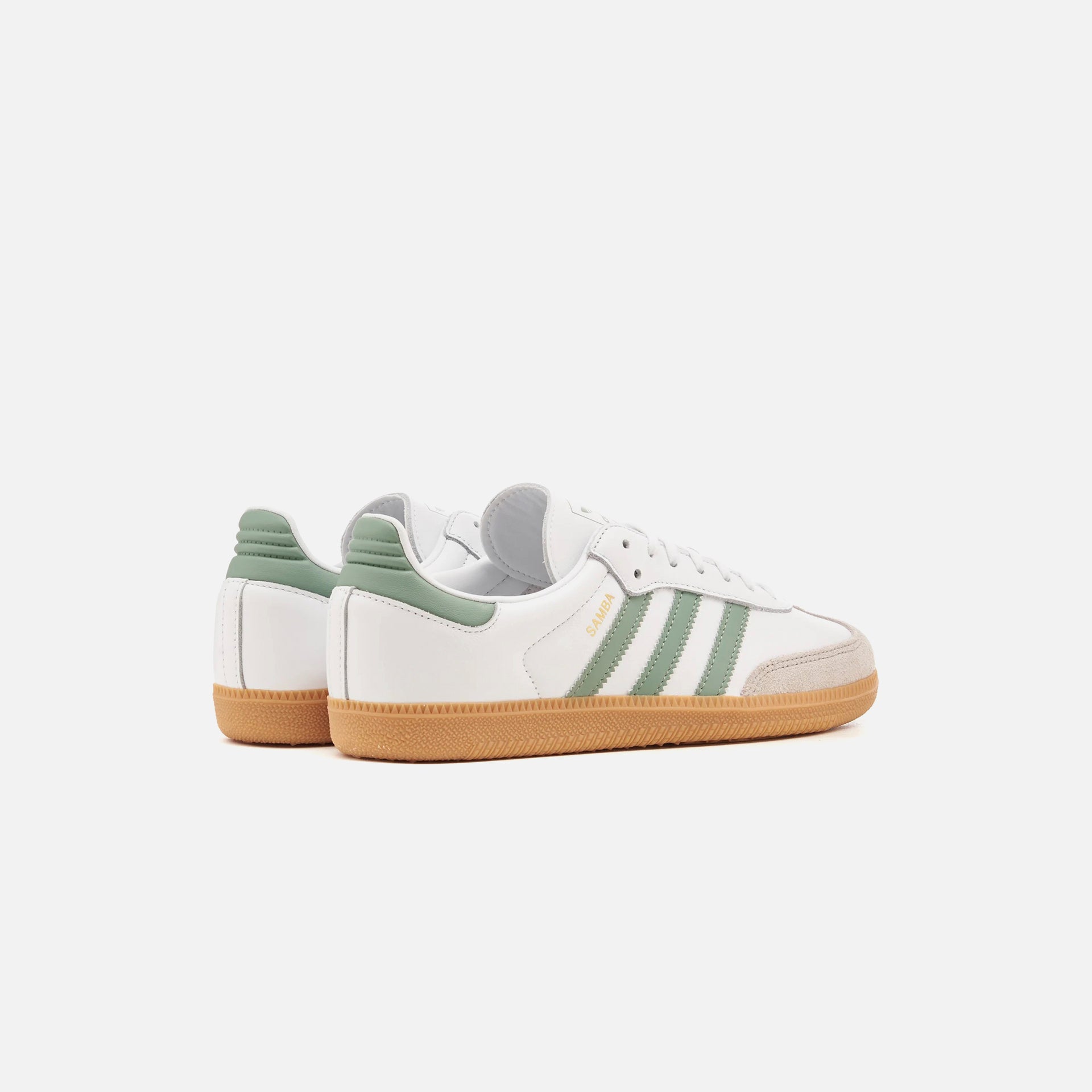 adidas Kids Samba OG - Cloud White / Silver Green / Gum