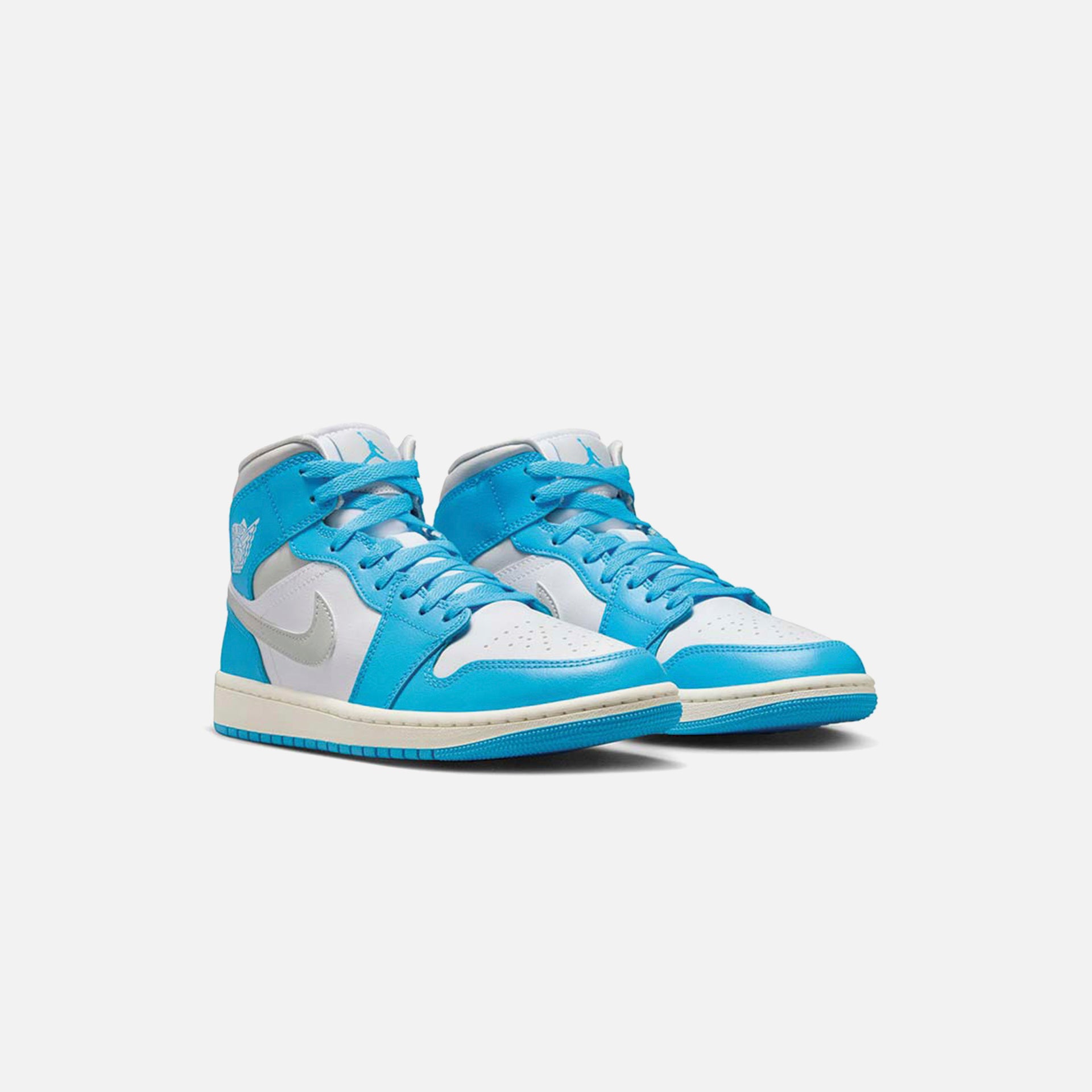 Nike Air Jordan 1 Mid - Dark Powder Blue / White / Sail / Neutral Grey